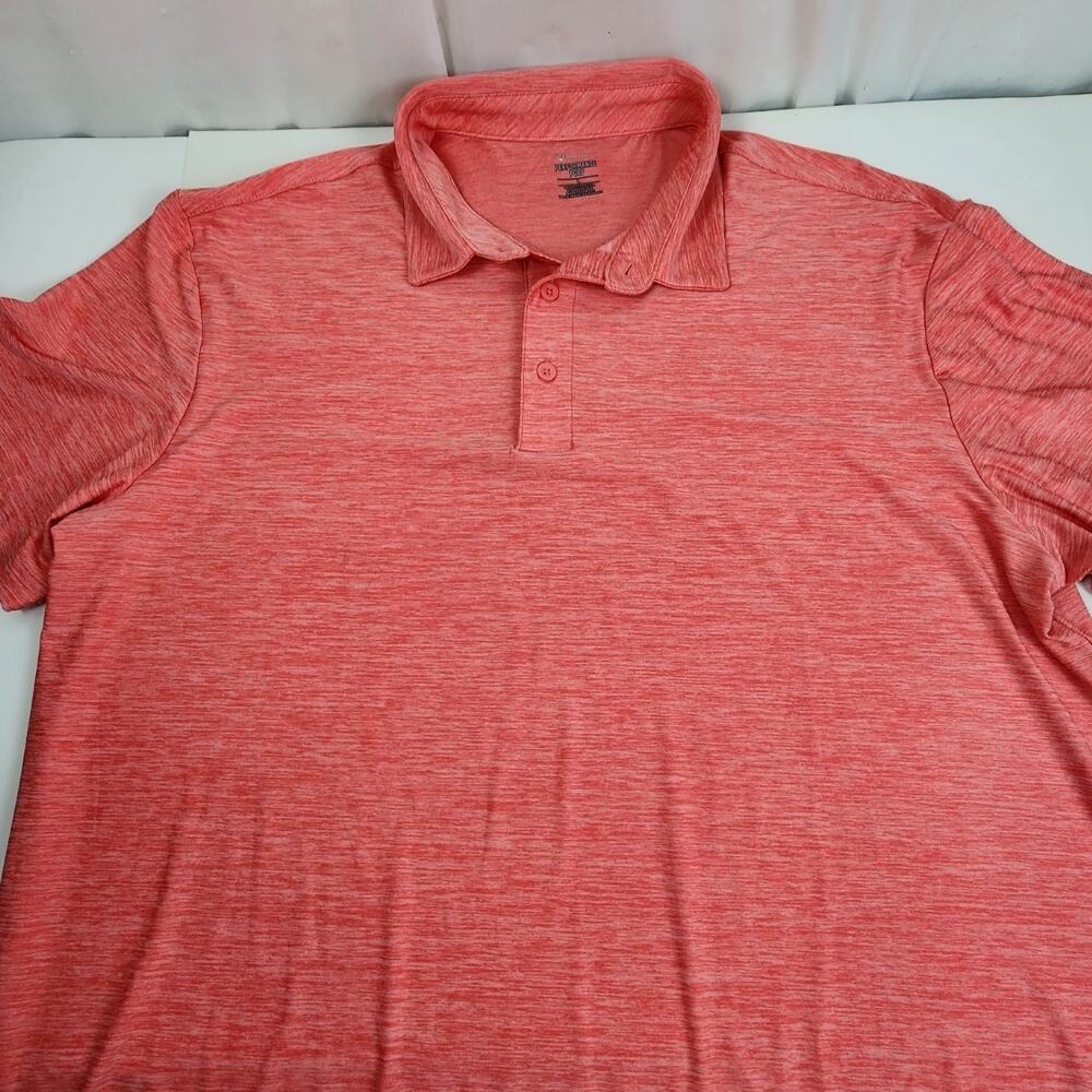 Member's Mark Coral Pink Colored Performance Golf Polo Shirt Men's Size L
